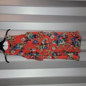 Beautiful Red Floral Dress